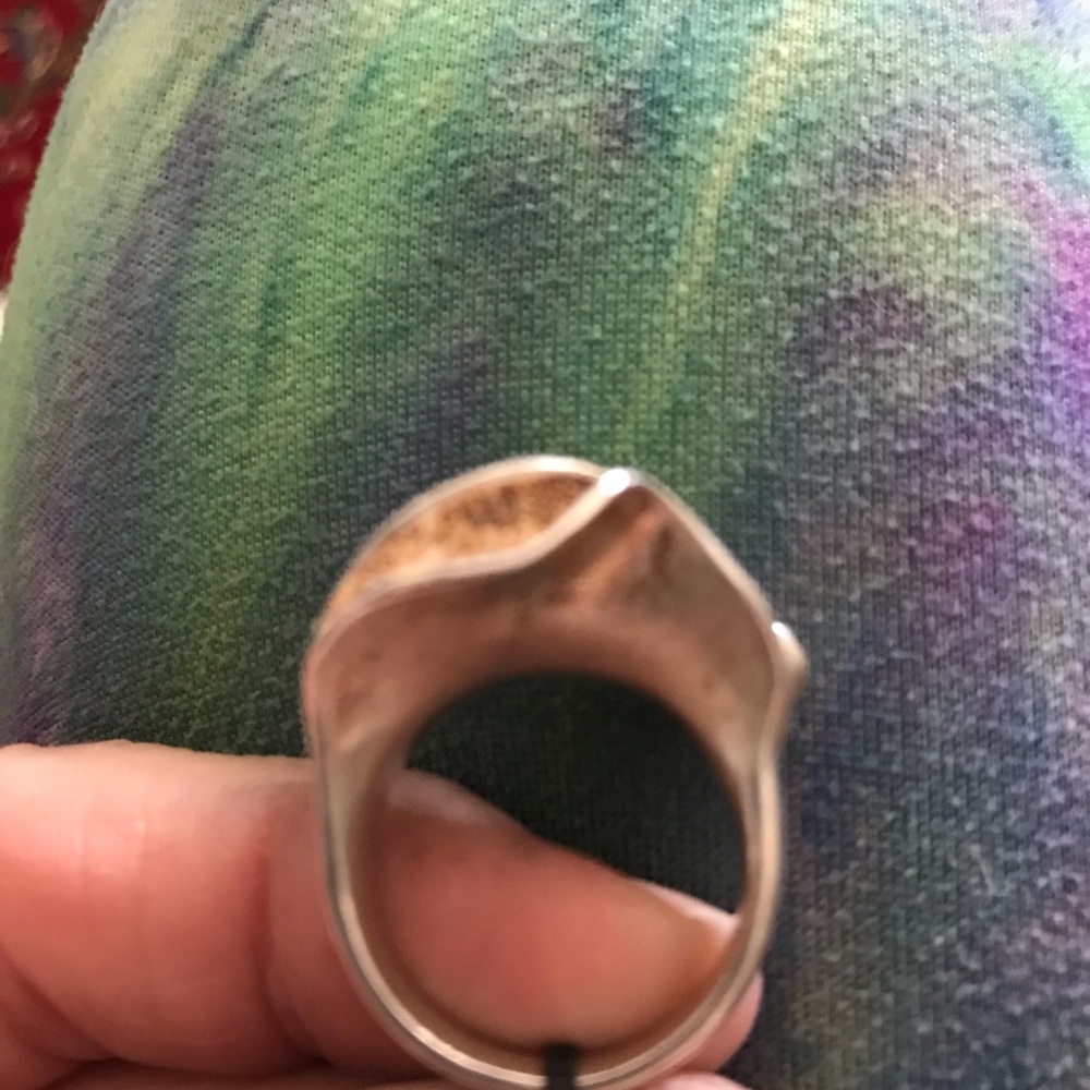 Aureus + Argent Silver Wave Swirl ring new with tag size 8 banana republic - Picture 5 of 7
